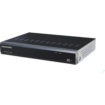 Záznamové zařízení GRUNDIG Síťový videorekordér (NVR) s kompresí H.265 a PoE pro připojení čtyř IP kamer s AI funkcemi bez nutnosti AI kamer
