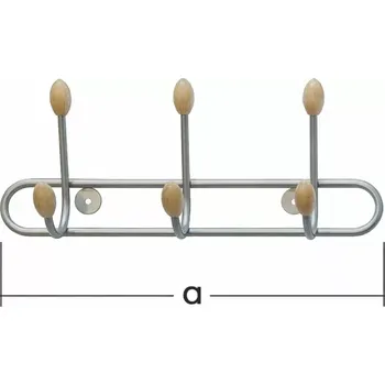 Věšák Věšák oděvů WUB 1 - lakovaný/stříbrný