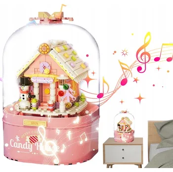 ostatní stavebnice HRACÍ SKŘÍŇKA 298DÍLŮ STAVEBNICE S AUTOMATICKÝM SNĚHEM DÁREK