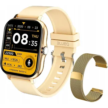 Hodinky Chytré Hodinky BlueQ D18 zlaté