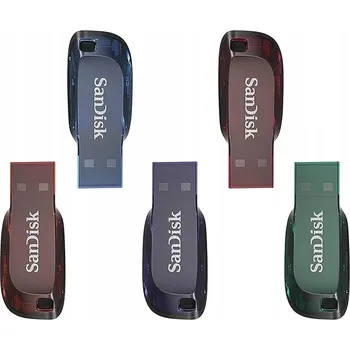 USB flash disk USB flash disk SanDisk Cruzer Blade 3x 32GB 32 GB USB 2.0, vícebarevný (3 kusy)