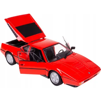 autíčko BMW M1 KOVOVÝ MODEL WELLY 1:24 ČERVENÁ KOLEKCE