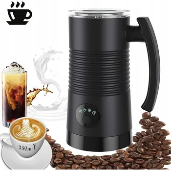 Šlehač mléka ELEKTRICKÝ NAPĚŇOVAČ MLÉKA 4V1 400W 350ML PRO HORKOU I STUDENOU PĚNU