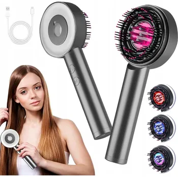 Elektrický Masér na Hlavu Shiatsu s LED Terapií Světlem, Přenosný