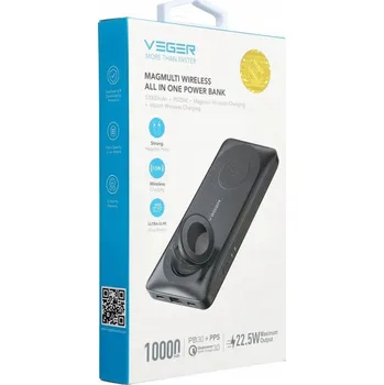 Powerbanka Powerbanka Veger 10000 mAh černá