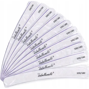 10X PILNÍK NA NEHTY BANÁN ZEBRA 100/180 BEZPEČNÉ BALENÍ PRO MANIKÚRU