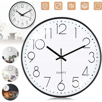 Hodiny Nástěnné hodiny Bedee bílé 30 cm