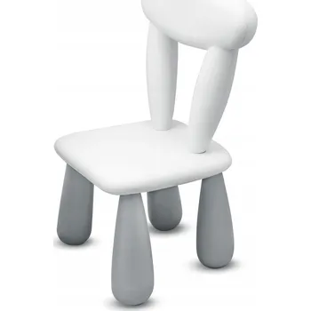 MALTEX Dětská židlička LUNA, Classic, Bílá/šedá