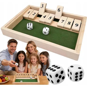 Dřevěná hračka Vzdělávací hra s kostkami Zavři Krabička dřevěná trénink matematiky