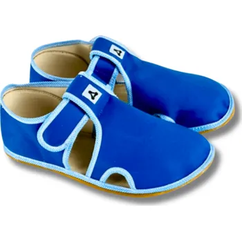 Dívčí bačkory ANTAL Rascal barefoot dětské bačkory, Basic Blue Velikost: 29