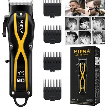 Strojek na vlasy MASZYNKA DO WŁOSÓW Z WYŚWIETLACZEM LCD 180 MIN, ZLATÁ BATERIE