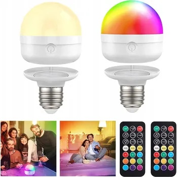 AKUMULATOROWA ŻARÓWKA E27 S 12 BARVAMI PRO TERASU A STAN