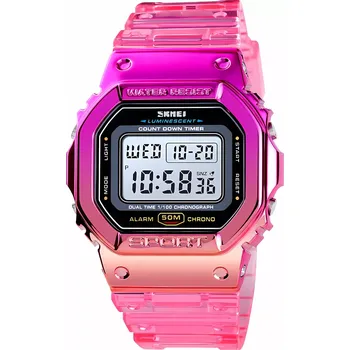 Hodinky SKMEI 1622 dámské digitální hodinky Rainbow Pink