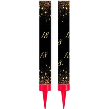 Dortová svíčka Dortová fontána Sparkling dortový ohňostroj 12 cm Narozeniny 2ks osmnáctka