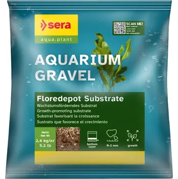 Sera Aquarium Gravel Floredepot Substrate 2,4Kg sáček (Sera spodní vrstva pod štěrk nebo písek 2.4kg)