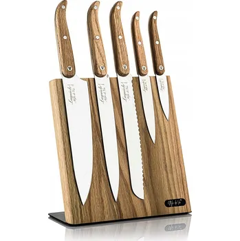 Stojan na nože STYLE DE VIE Magnetický Blok na Nože Dřevěný Stojan na Nože Eichenholz