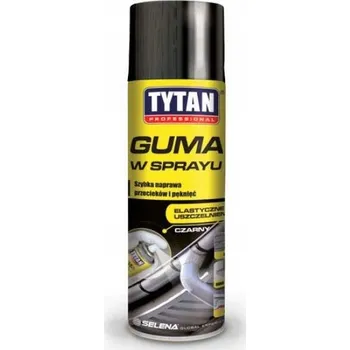 Barva ve spreji Guma ve spreji Tekutá Titan Professional 400 ml Černá Těsnění pro střechy