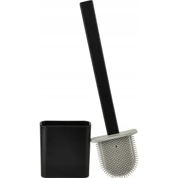 WC štětka WC kartáč EDA SILICONE černý 10x4x36cm TPR