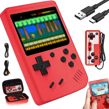 Herní konzole HERNÍ KONZOLE 800 HER RETRO 3" DISPLEJ DLOUHÁ VÝDRŽ Přenosná herní konzole