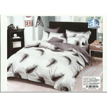 Povlečení BÍLÁ SADA POVLEČENÍ PEŘÍČKA 160x200 MIKROVLÁKNO