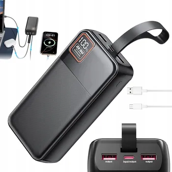 Powerbanka POWERBANKA 42000MAH 22.5W RYCHLÉ NABÍJENÍ LED SVÍTILNA PRO KEMPINK