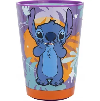 Hrnek Stor Plastový hrnek Lilo a Stitch pro děti plast 470 ml