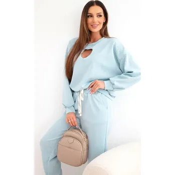 Kesi Dámský komplet srdíčkový výřez tmavě růžový Barva: Tyrkysová, Velikost: UNI