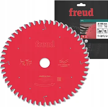 Pilový kotouč FREUD Pilový kotouč vidiový 168 52 zubů pro laminát, HPL, desky Corian, pro ponorné pily