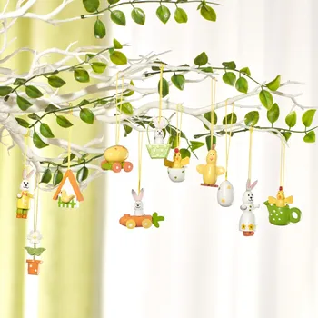 Velikonoční dekorace 11 závěsných dekorací Velikonoce 000