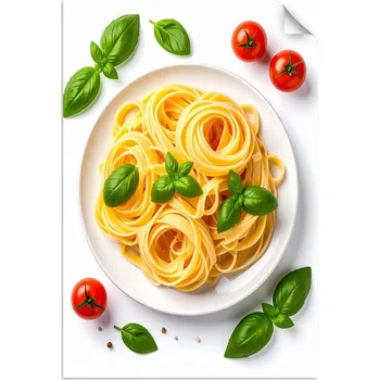 Fototapeta Samolepicí samolepicí do kuchyně jídelny restaurace, Těstoviny a bylinky 30x45