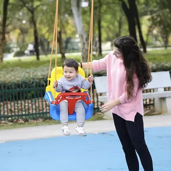 Dětská houpačka dětská houpačka 3v1 s vysokou opěrkou a bezpečnostní hrazdou