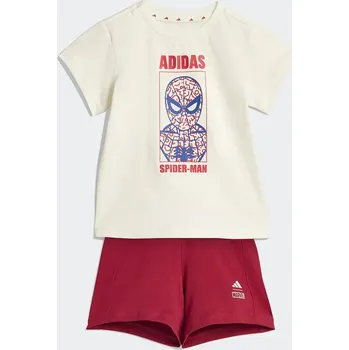 Dětská bavlněná souprava adidas MRVL JZ3550 béžová 01X, vel. 98