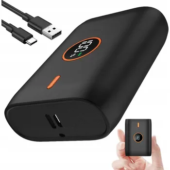Powerbanka Powerbank s velkou kapacitou 10000 mAh, černý, LED indikátor a kompaktní rozměry