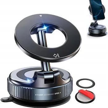 Magnetický držák do auta na telefon Výsuvný Skládací Otočný