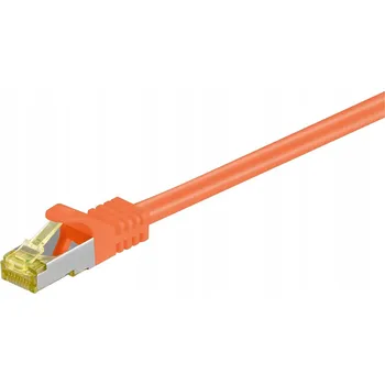 Síťový kabel Patchcord Goobay S/FTP 7 RJ45 / RJ45 0,25 m oranžový