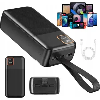 Powerbanka POWERBANK 42000mAh S TECHNOLOGIÍ PD3.0 QC3.0 ČERNÝ