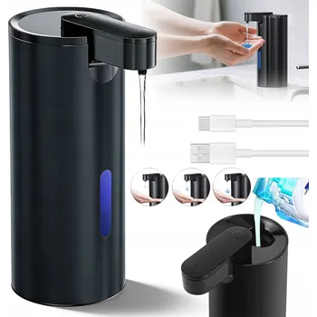 Dávkovač mýdla BEZDOTYKOVÝ AUTOMATICKÝ DÁVKOVAČ MÝDLA DISPENZER USB 3-ÚROVŇOVÁ REGULACE