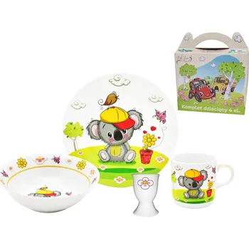 Talíř Tragar Dětská jídelní souprava 4dílná, KOALA, porcelán
