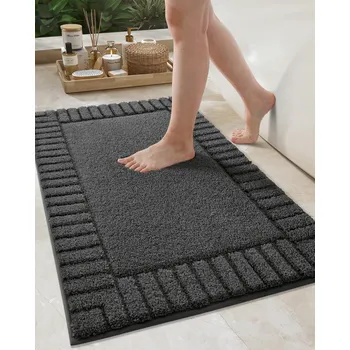 Koupelnová předložka COLOR&GEOMETRY Koupelnová předložka protiskluzová 40x60 cm Tmavě šedá