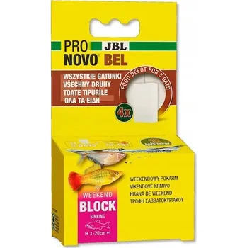 Krmivo pro rybičky JBL ProNovo Bel Weekend - všechny druhy, víkendové tablety 4x5g
