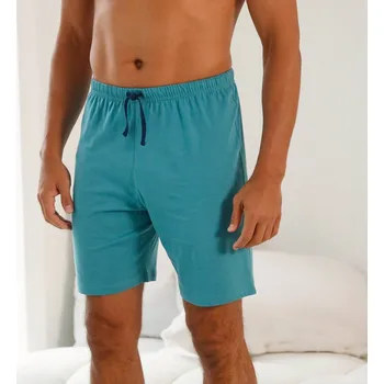 Pánské oblečení Bavlněné pyžamové šortky tyrkysová 64/66