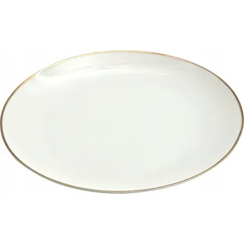 Talíř Mělký jídelní talíř Altom Design Bella Zlatá Linie 26 cm