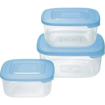 Dóza na potraviny dóza sada 3ks čtverec Tontarelli