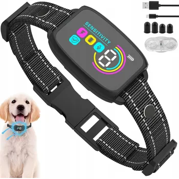 Obojek pro psa Elektrický Protištěkací Obojek Inteligentní Obojek Tlumící Štěkání Vodotěsný