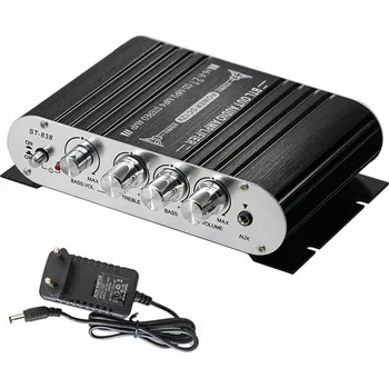 Hi-Fi Zesilovač MINI HIFI 2.1 AMPLITUNER WZMACNIACZ MOCY STEREO ST-838 20WX2+40W