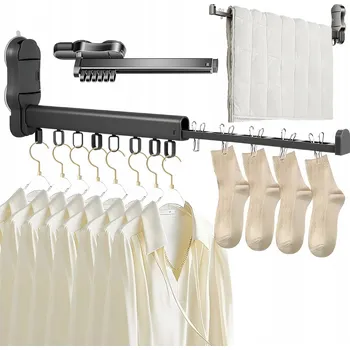 Sušák na prádlo Sušák s přísavkou na prádlo, skládací, šedá, kovová