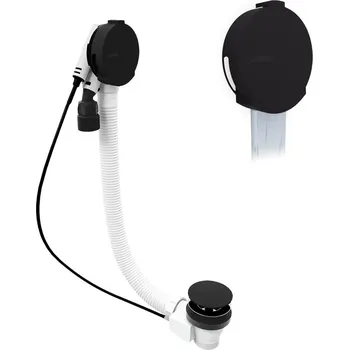 Polysan MARBLE vanová souprava s napouštěním bovden délka 800 mm černá mat 11052.21