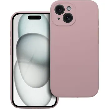 Pouzdro na mobilní telefon OEM Pouzdro SILICONE 2mm APPLE IPHONE 15 pudrově růžové