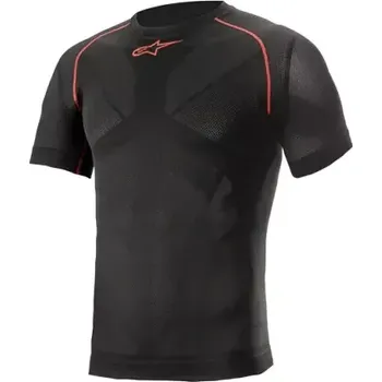 Pánské oblečení termo prádlo s krátkým rukávem RIDE TECH SUMMER, ALPINESTARS (černá/červená, vel. XL/2XL)