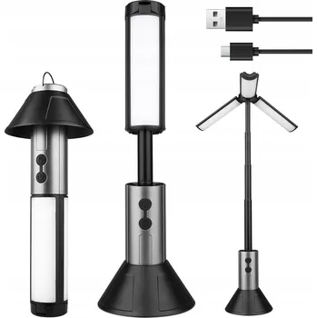 Stojací lampa 3000MAH TELESKOPOWA LAMPA LED LAMPA SE 3 REŽIMY SVÍCENÍ PRO RYBAŘENÍ